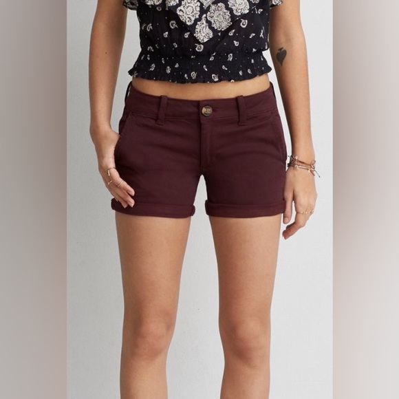 5/$25 American Eagle Midi Aeo Twill Shorts - Picture 1 of 7